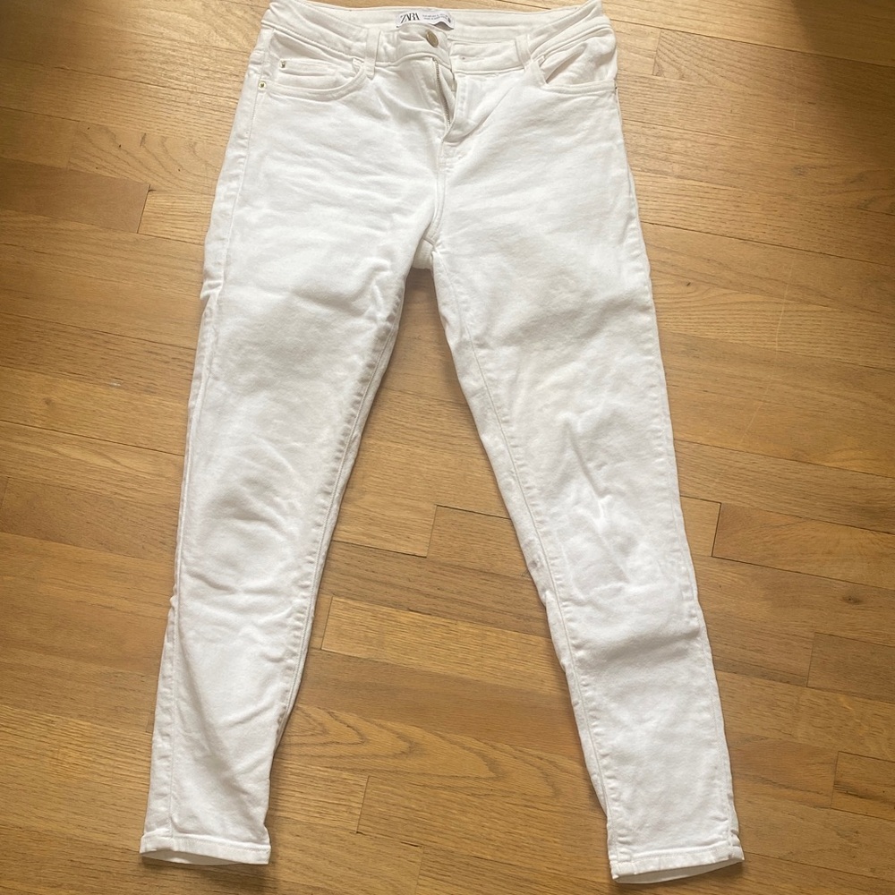 ZARA White Skinny Jeans for Women